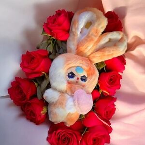 Confirmed Rare Eyed Baby Three V3 Lilly Rabbit Town Plushy Keychain